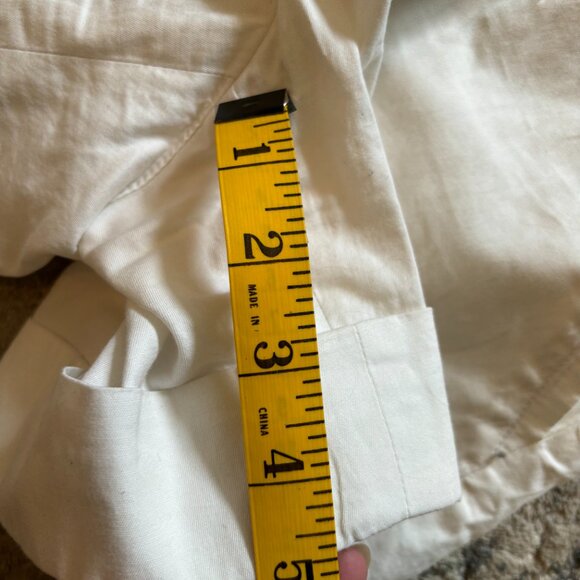 Banana Republic White Martin Fit Shorts, Women's Size 6, Stretch - Picture 7 of 10